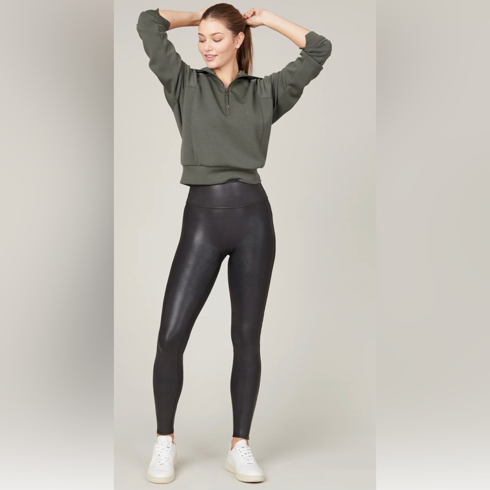 Spanx faux leather leggings.